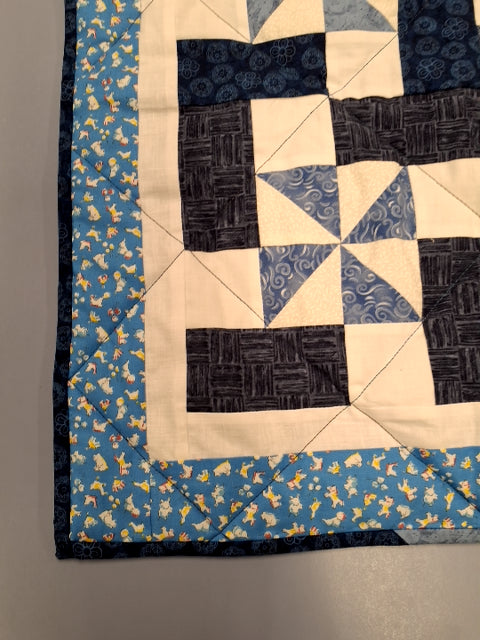 Patchwork sengetæppe baby